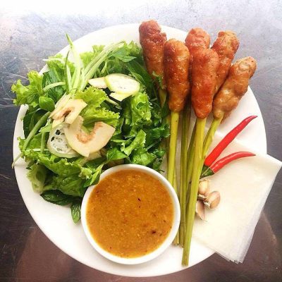 khám phá ẩm thực huế qua món nem lụi Huế